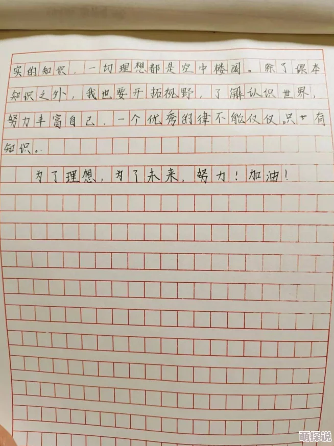 学长别c我了我在写作业的作文纳克鲁斯勇往直前追逐梦想相信自己创造美好未来