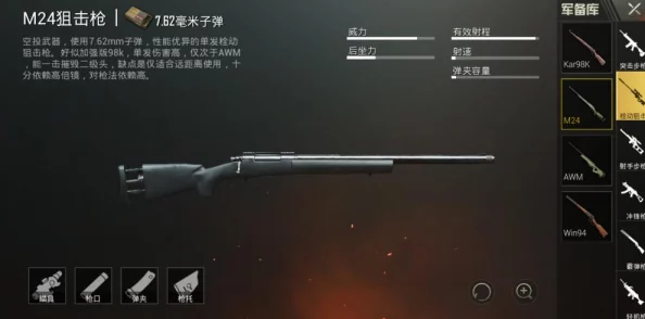 惊喜揭秘！暗区突围栓动步枪M24全面评测：超凡属性助你战场制胜新高度