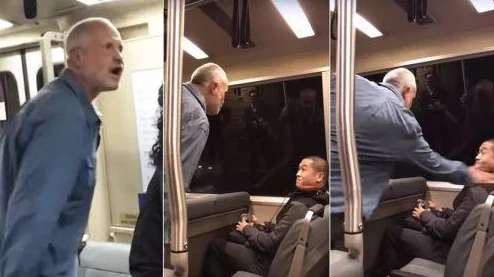 老外逼逼外国男子地铁大声喧哗引乘客不满 老外逼逼外国男子地铁大声喧哗引乘客不满