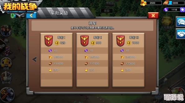 《我的战争》深度解析：军衔系统玩法与晋升攻略新探