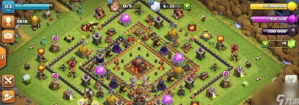 部落冲突2024新版7本高效3防空阵型布局攻略分享